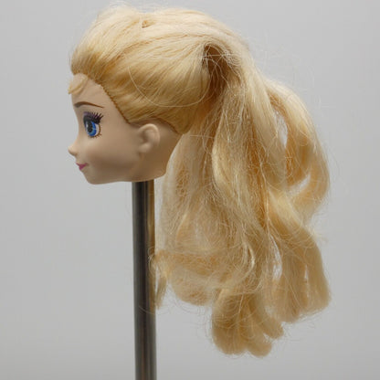 Disney Frozen Fever Elsa Birthday Doll Head Only Blonde Hair Light Skin DGF54