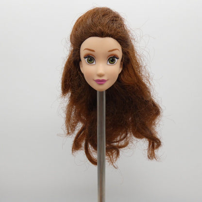 Disney Princess Belle Doll Head Medium Light Skin Royal Shimmer Hasbro E0274