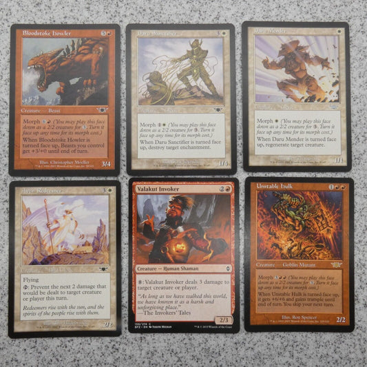 Lot of 6 MAGIC The Gathering Cards Legions Set Builder Starter Pack MTG A04