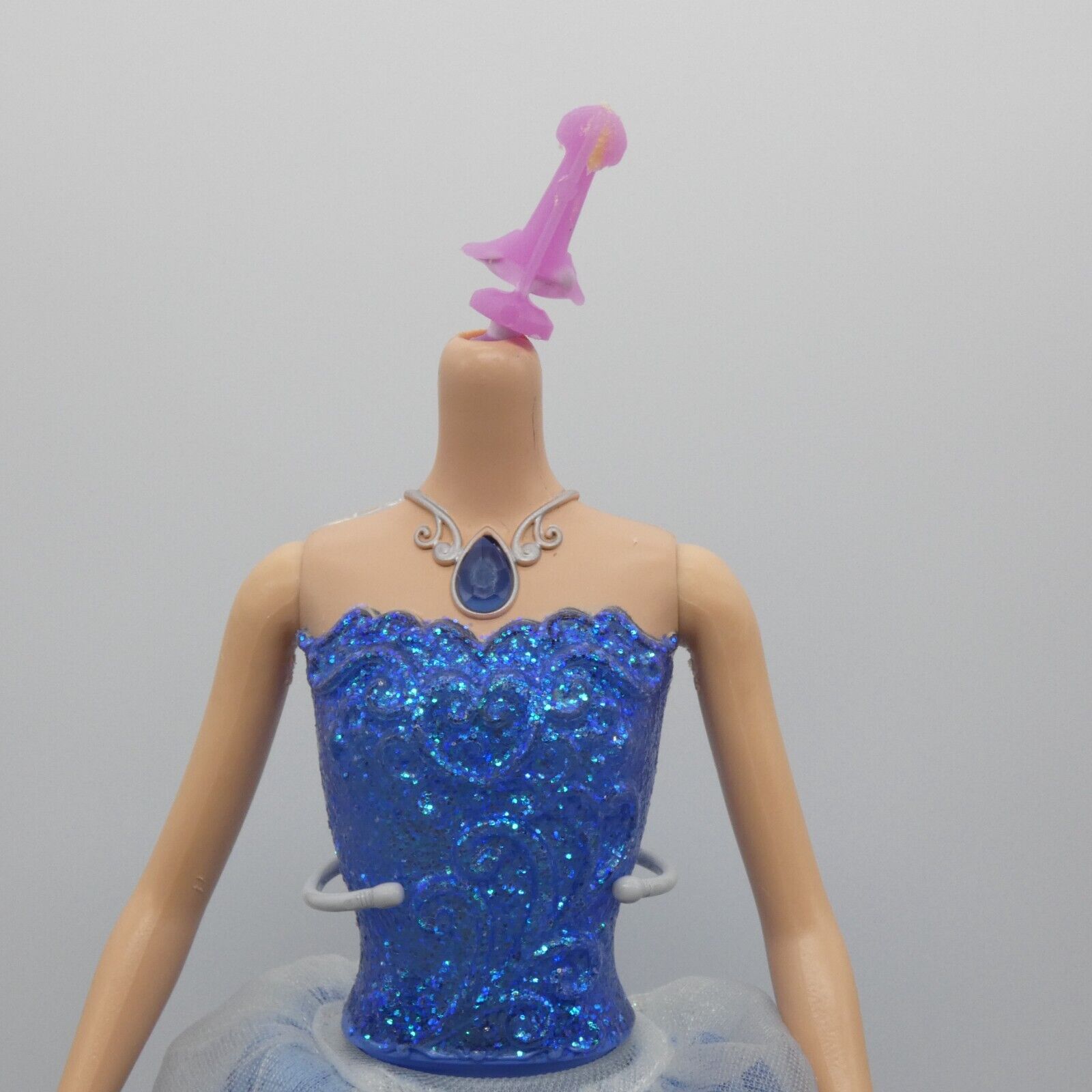 Disney Swirling Lights Cinderella Doll Body Skirt 2012 Mattel Works Lights Up