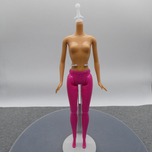 Barbie Doll Body Only Articulated Knees Molded Pink Pants Heel Feet Mattel