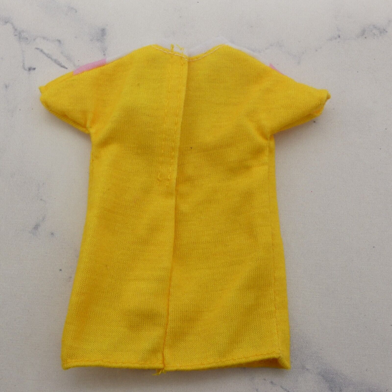 Barbie Doll Puma Branded Shirt Dress Top Yellow Pink White 2019 Mattel GHX81