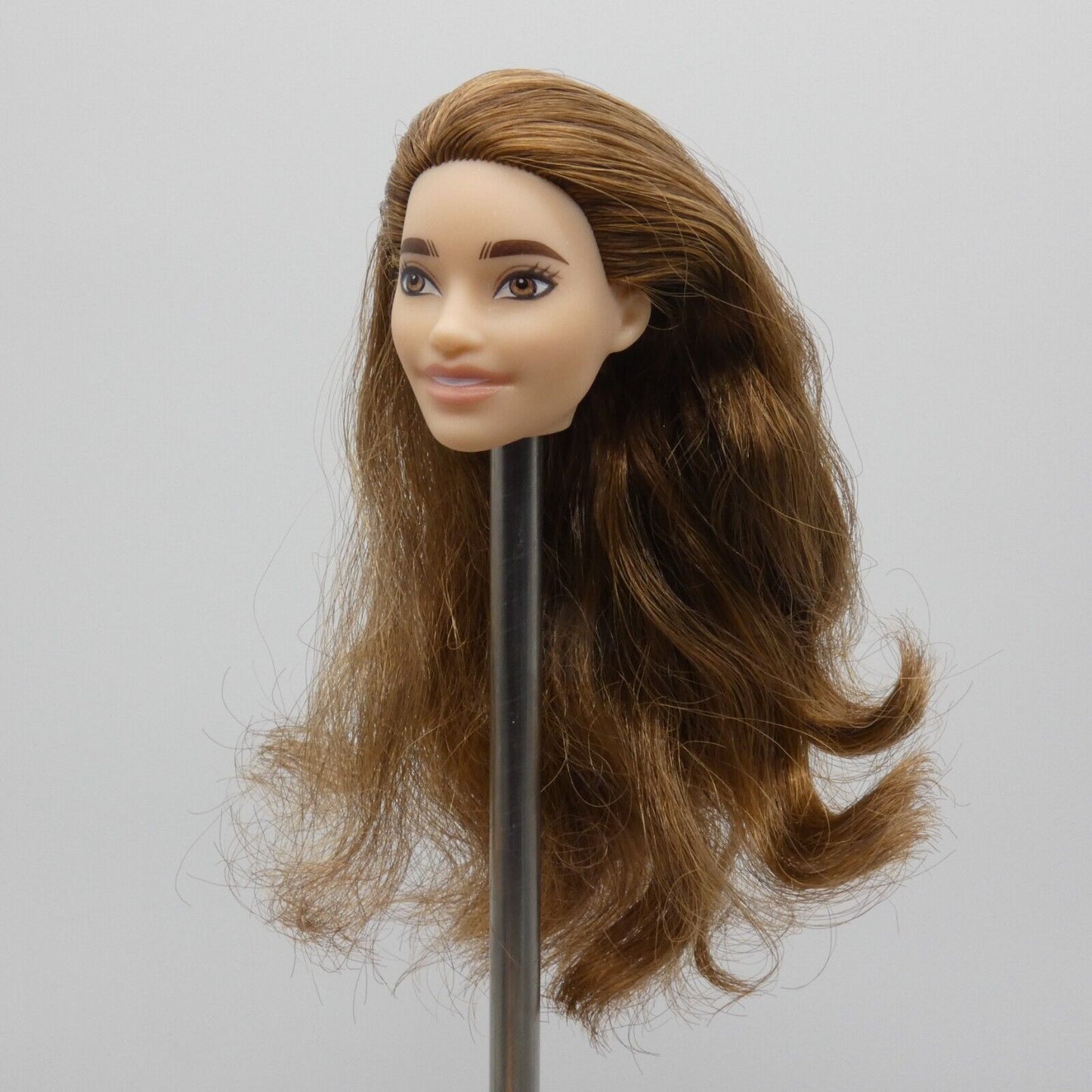 Barbie Olympic Skateboarder Doll Head Alec Face Brown Hair Light Skin 2020 GJL78