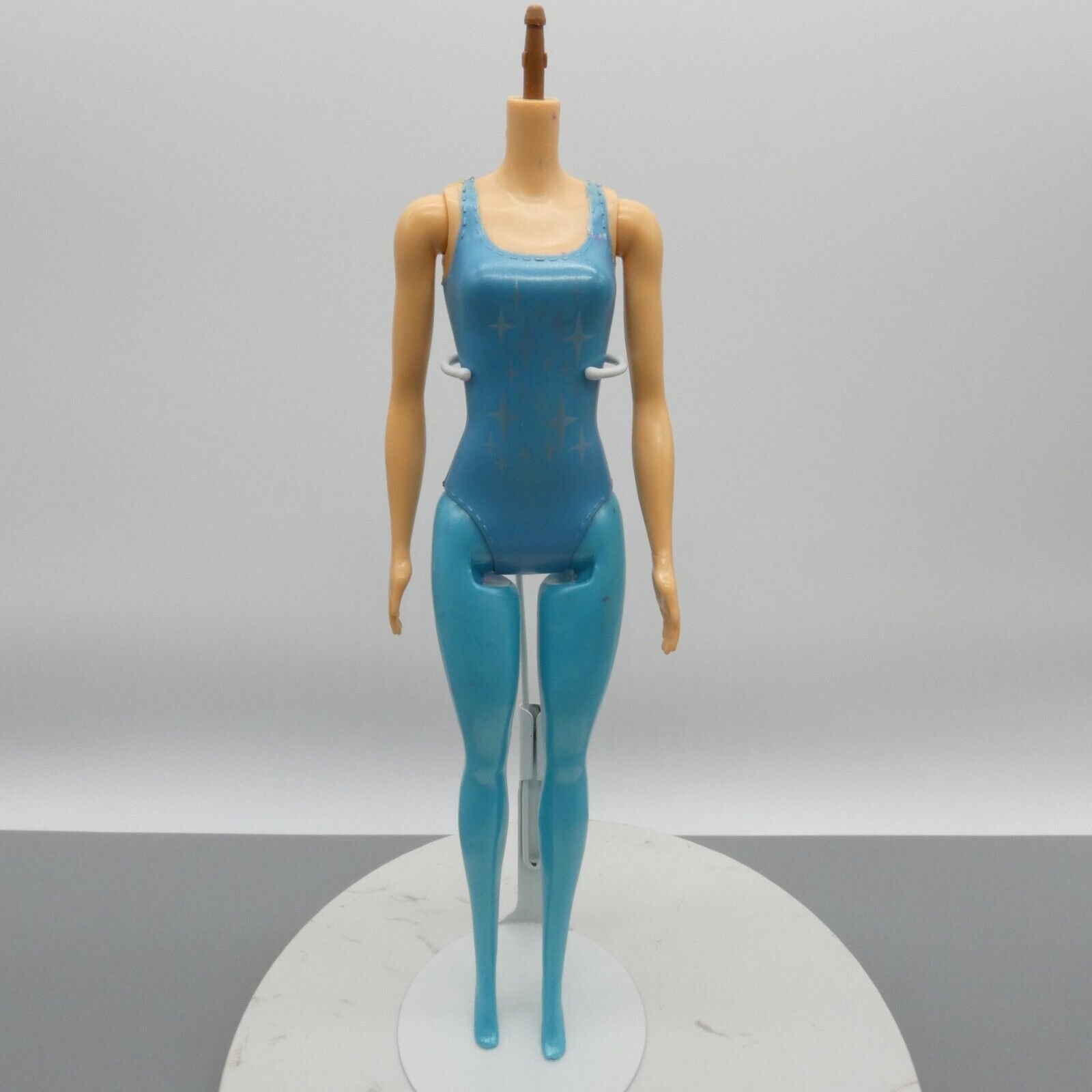 Barbie Color Reveal Doll Body Teal Blue Molded Bodysuit Straight Arms 2021 GPD21