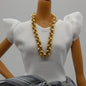 Barbie Doll Size Chunky Gold Tone Chain Necklace Classic Fashion Cable