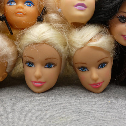 Barbie Size Doll Lot of 11 Heads Snow White Cinderella Belle Marie Osmond Clones