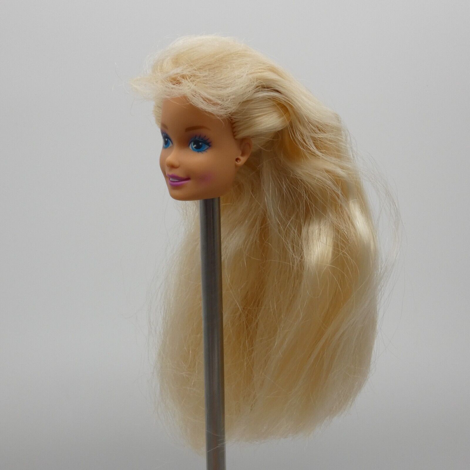 Barbie Troll Doll Head SuperStar Face Blonde Medium Light Skin 1993 Mattel 10257