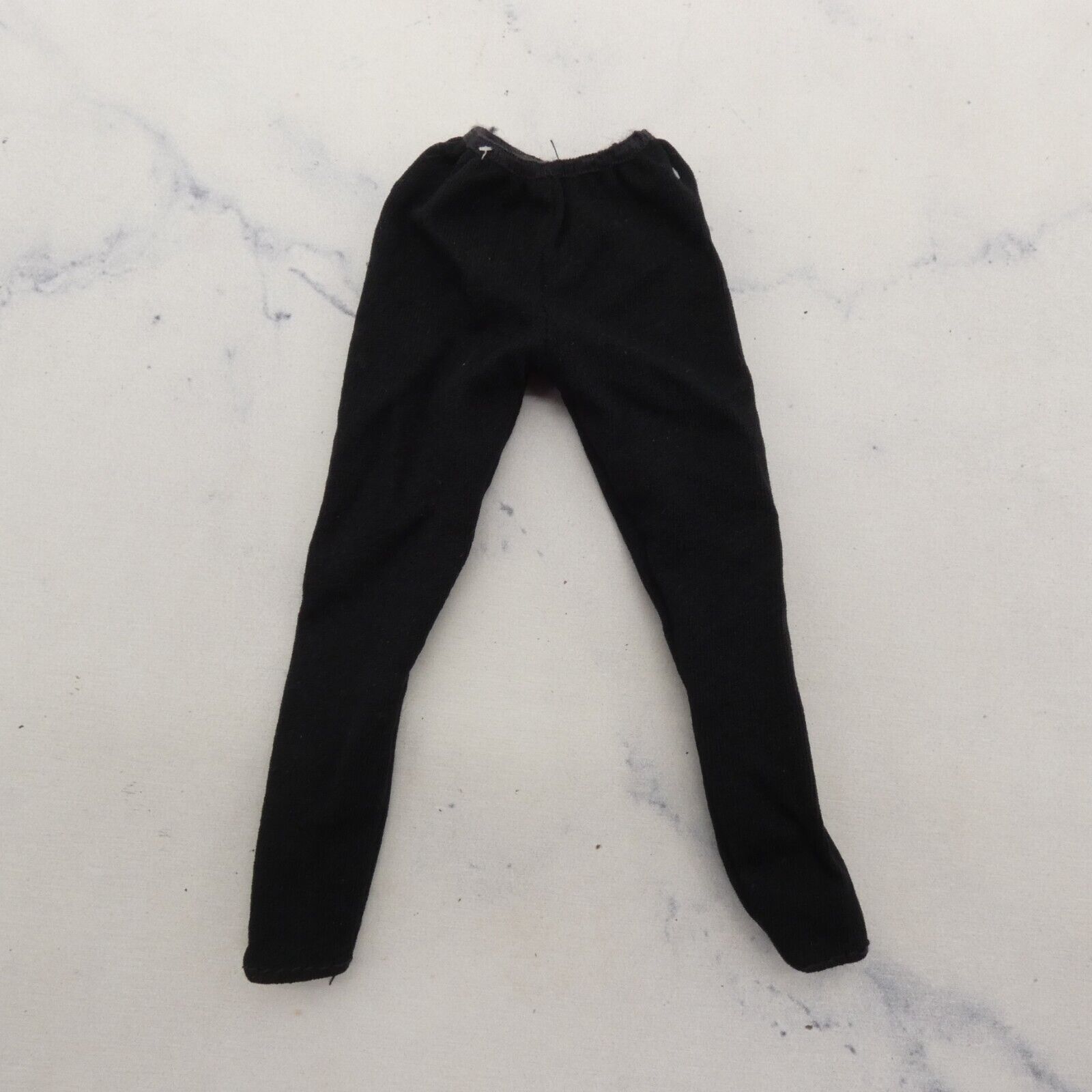 Barbie Doll Size Pants Black Lounge Jogging Track Elastic Waist Flex Fabric