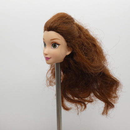 Disney Princess Belle Doll Head Medium Light Skin Royal Shimmer Hasbro E0274