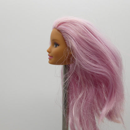 Barbie You Can Be A Pop Star Doll Head Neysa Face Purple Hair 2019 Mattel FXN98