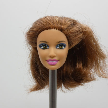 Barbie Fashionistas Teresa Clutch Wave 1 Doll Head Auburn Hair Side Glance W3897