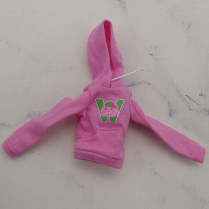 Teen Skipper Doll Size Jacket Top Pink Hoodie Long Sleeve W Cat Logo