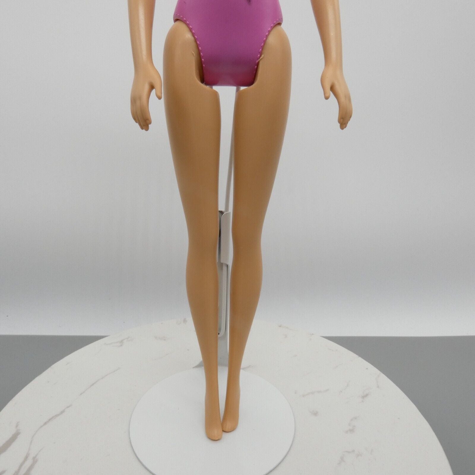 Barbie Beach Doll Body Only Pink Molded Bodysuit Straight Arms 2015 CFF12