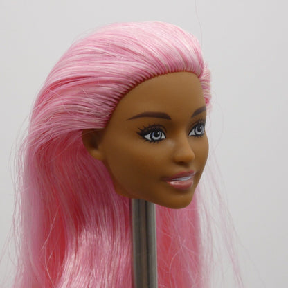 Barbie Dreamtopia Unicorn AA Doll Head Daya Face Pink Hair Medium Skin Blue Eyes