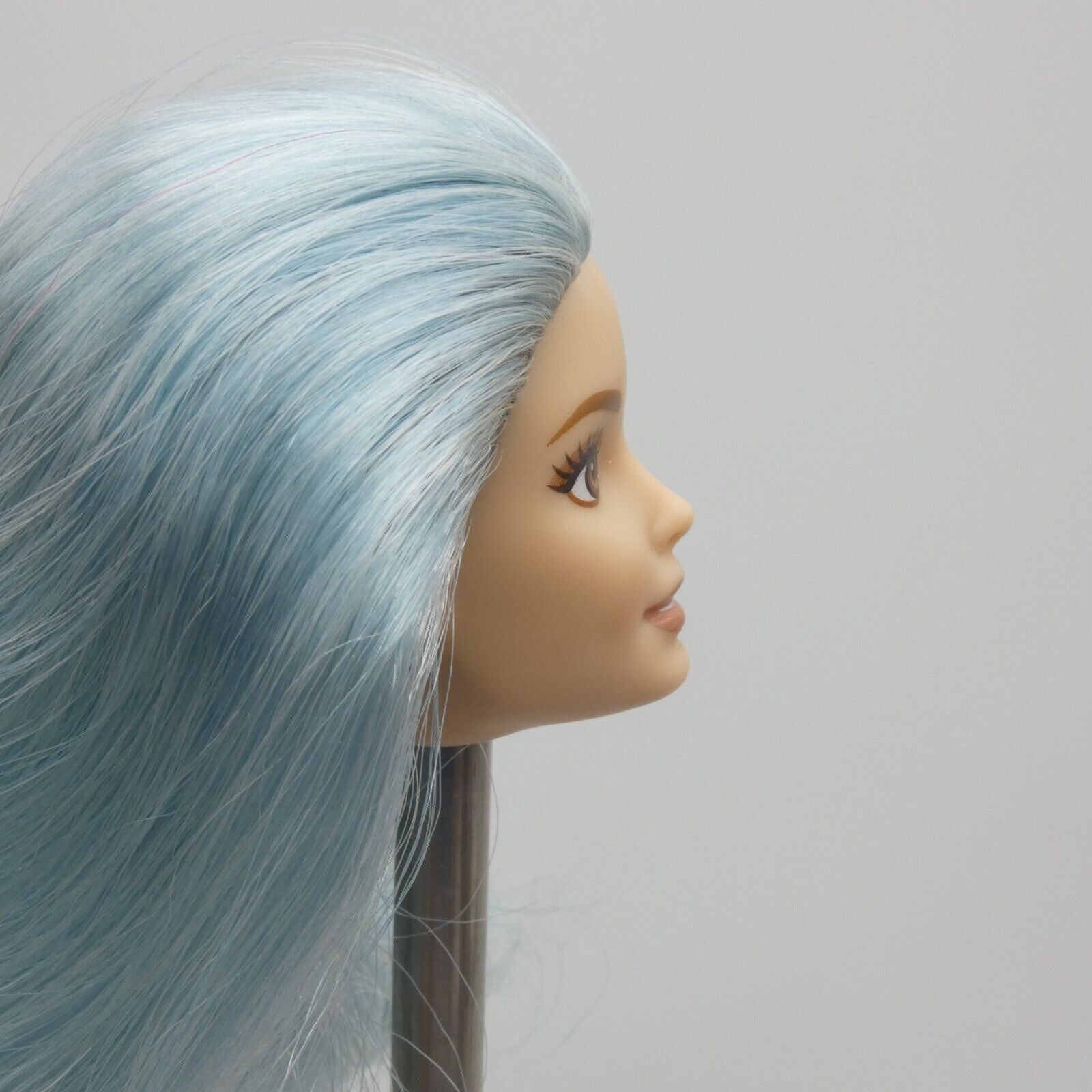 Barbie Fashionistas 069 Doll Head Neysa Face Blue Hair Brown Eyes 2019 DYY99