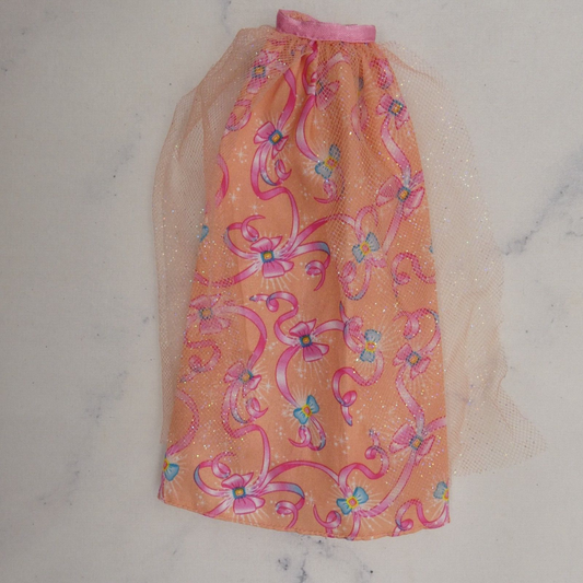 Barbie Enchanted Fairytale Princess Doll Skirt Pink Peach Orange 2011 W2859