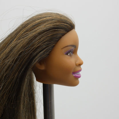 Barbie Fashionistas Doll Head Nikki Desiree Face AA Medium Skin 2013 BJV23