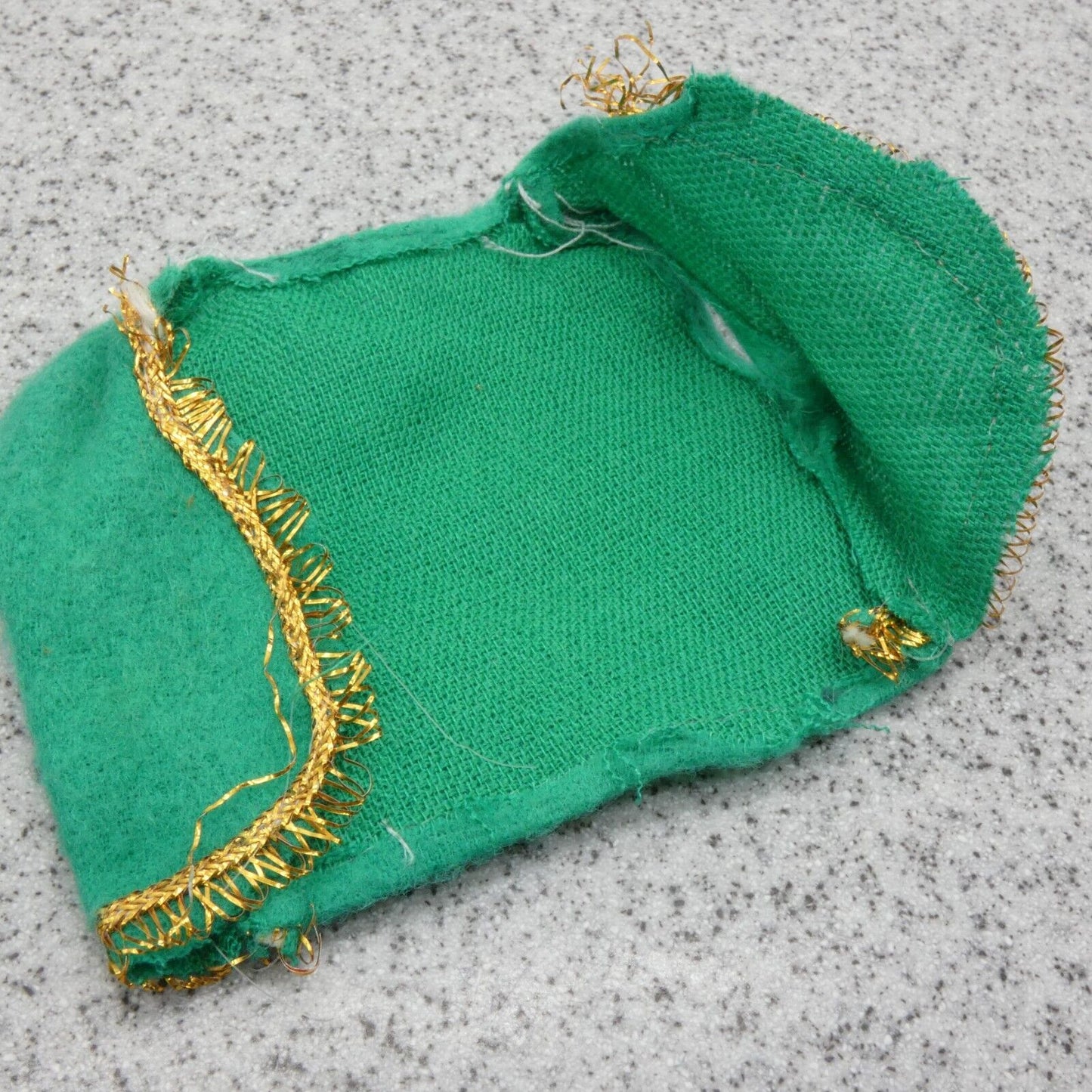 Barbie Doll Size Outfit Green Skirt Vest Top Southeast Asia Theme Gold Trim