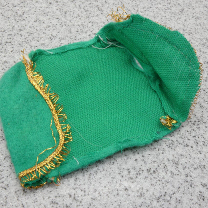 Barbie Doll Size Outfit Green Skirt Vest Top Southeast Asia Theme Gold Trim