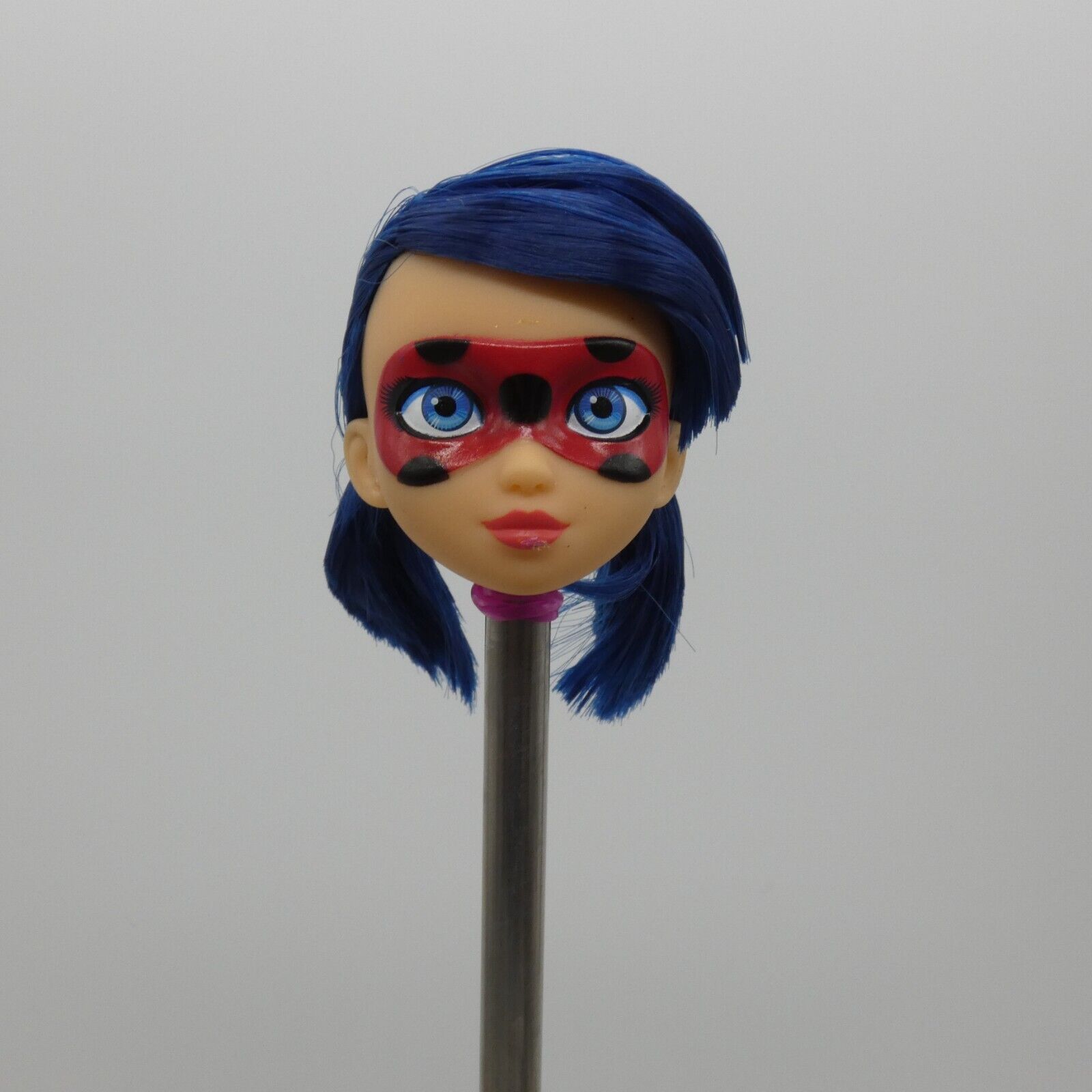 Playmates Miraculous Ladybug Doll Head Only Blue Pigtail Hair 2022 50014