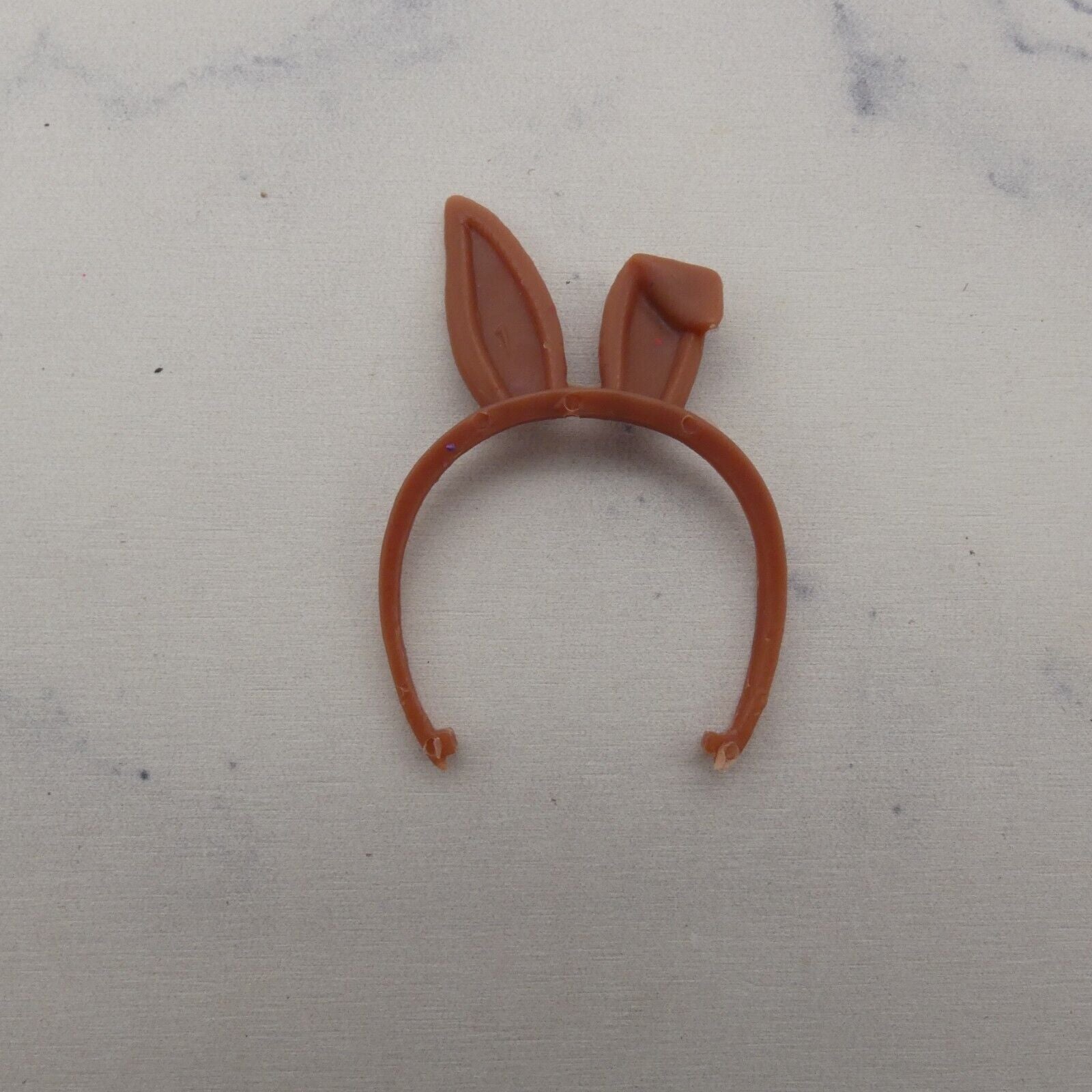 Barbie Doll Size Bunny Ears Headband Brown Bent Ear Accessory