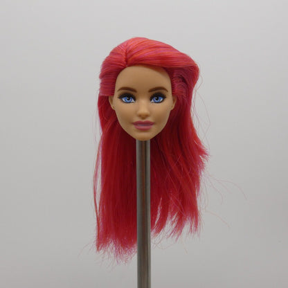 Barbie Fashionistas 168 Doll Head Neysa Face Red Hair Light Skin Blue Eyes GRB56