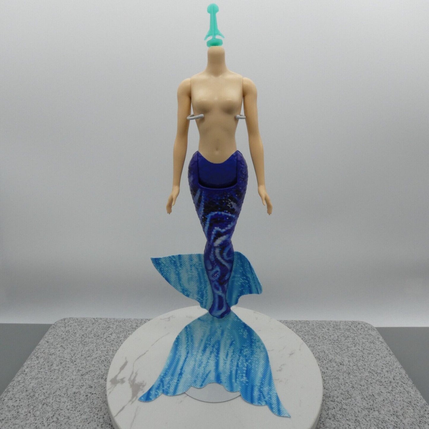 Disney Little Mermaid Live Action Karina Doll Body Light Skin Blue Tail HLX18