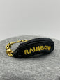 Shadow High Ainsley Slater Doll Bag Fanny Pack Black Gold RAINBOW Spell Out