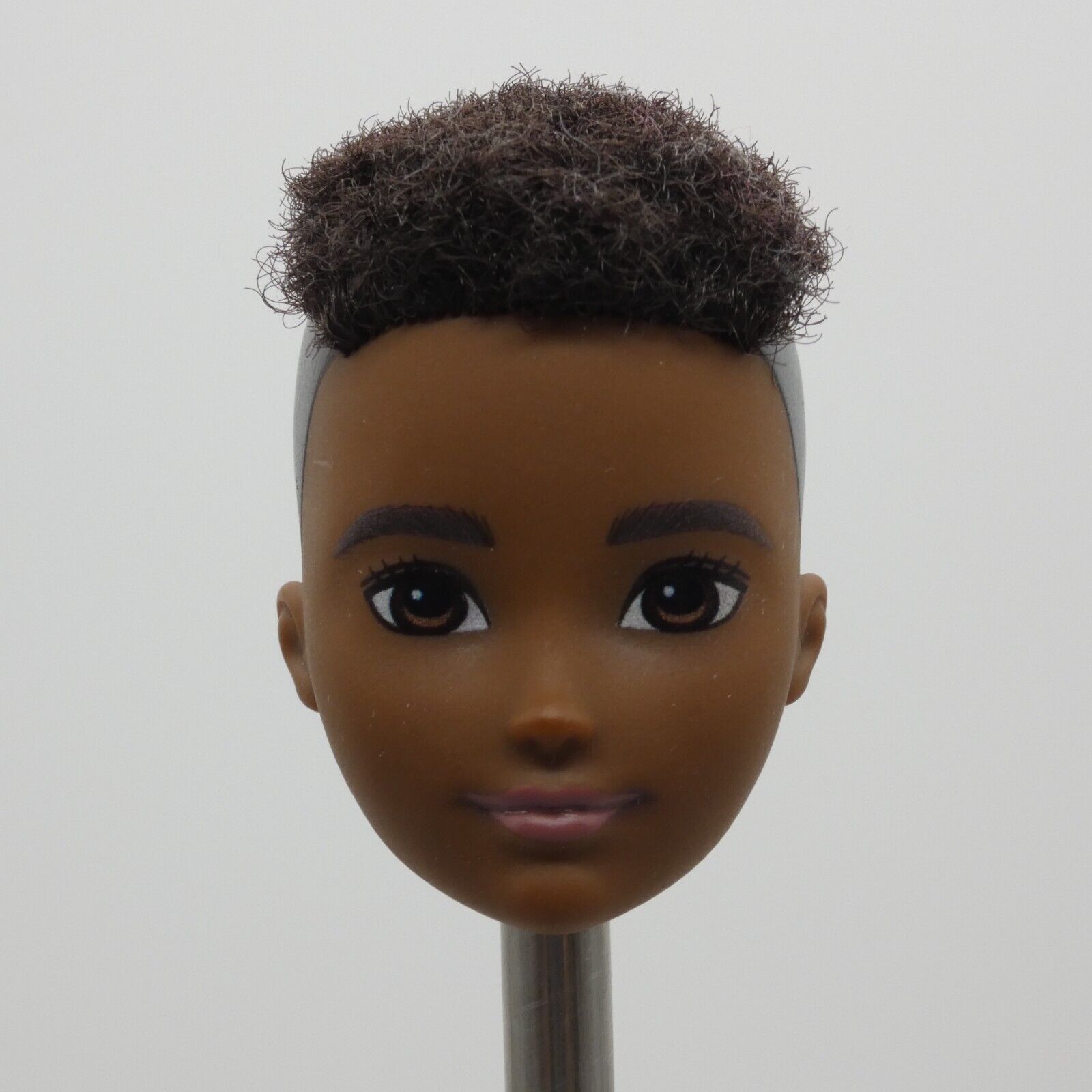 Creatable World Doll Head Only AA Dark Complexion Rooted Hair 2019 Mattel GGG55