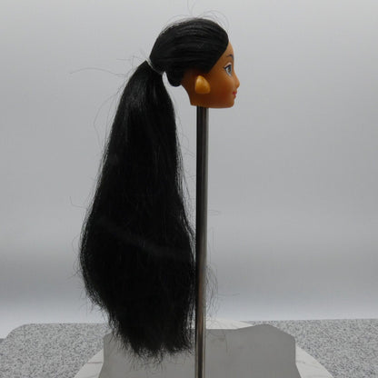 Disney Aladdin Jasmine Doll Head Only Mattel 1992 02557 Long Black Hair