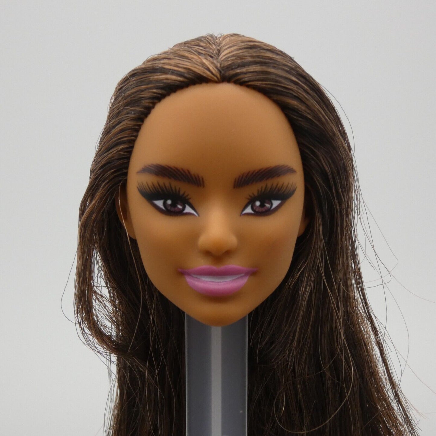 Barbie Pacific Islander Asian Doll Head Brown Hair Eyes Medium Skin Tone 2022