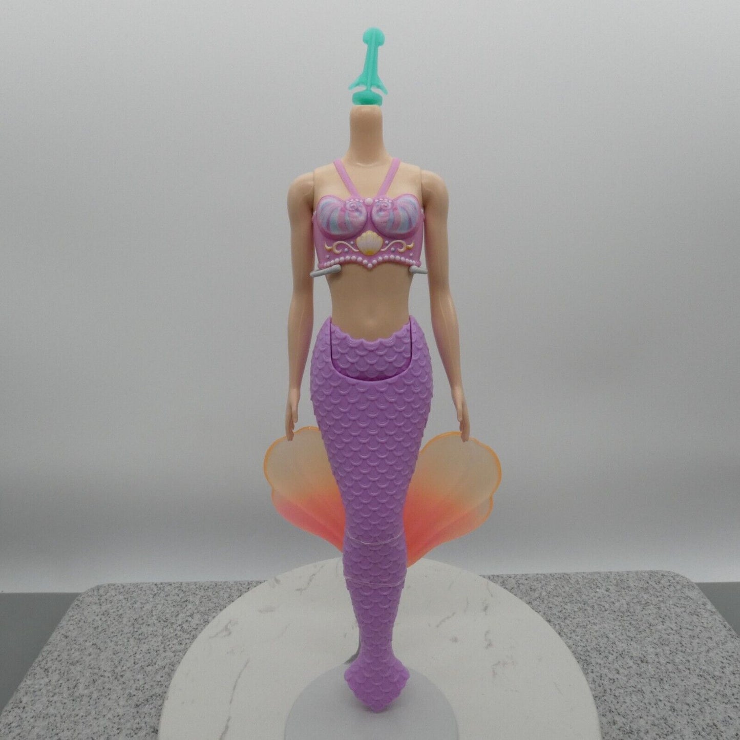 Barbie Dreamtopia Mermaid Doll Body Only Light Skin Purple Pink Tail 2023 HRR06