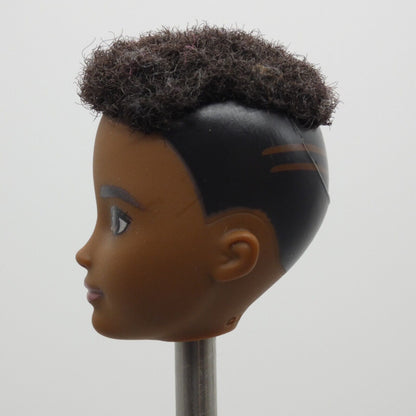 Creatable World Doll Head Only AA Dark Complexion Rooted Hair 2019 Mattel GGG55