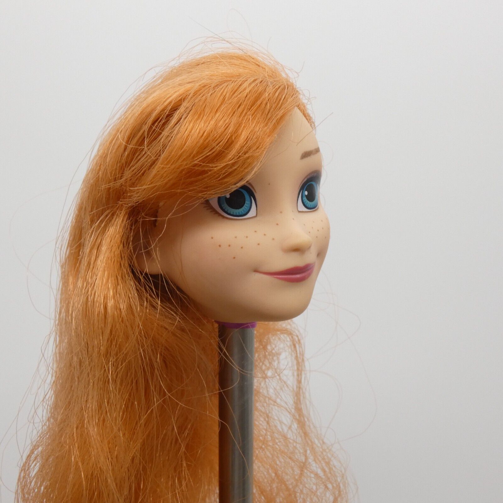 Disney Frozen Princess Anna Doll Head Only Red Hair Medium Light Skin Hasbro