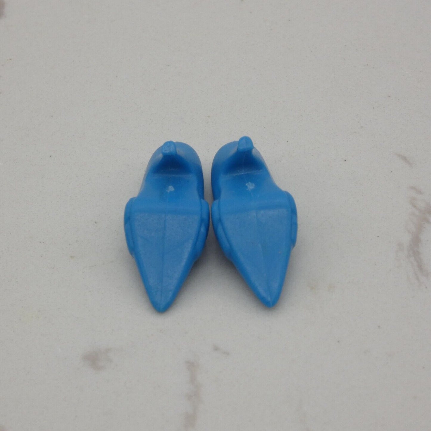 Barbie Doll Size Shoes High Heel Blue Closed Pointed Toe Pumps Clone M82