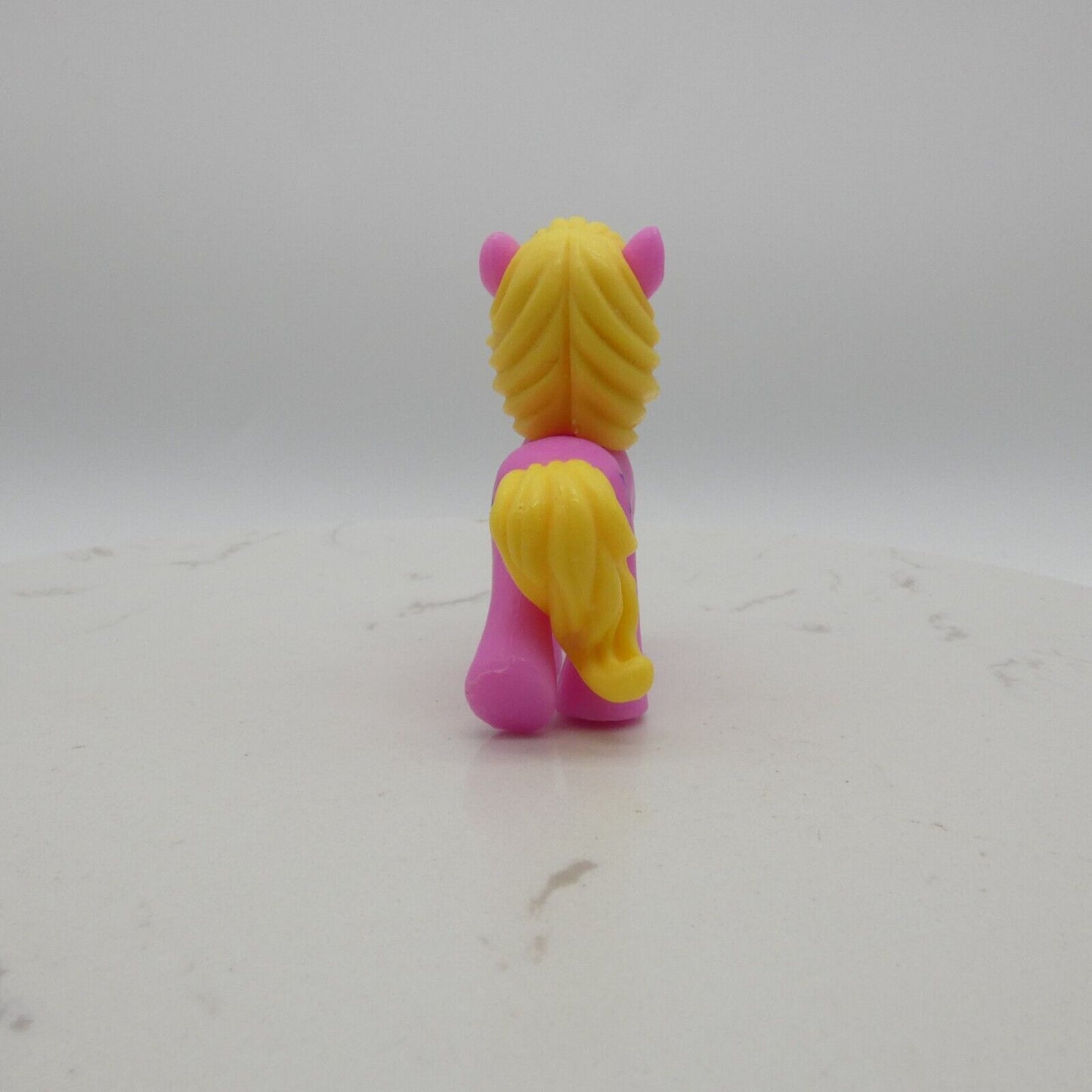 My Little Pony Miniature Pink With Yellow Molded Hair Stars Unmarked