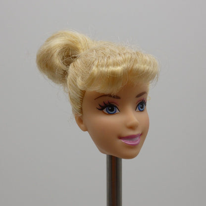 Disney Princess Cinderella Doll Head Blonde Hair Ballerina 2012 Mattel W5557