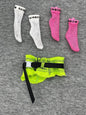 Rainbow High Karma Nichols Stella Monroe Doll Socks Belt White Pink Green