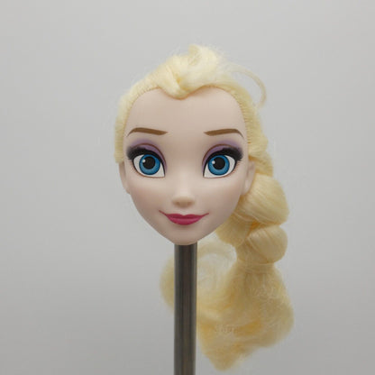 Disney Frozen Queen Elsa Doll Head Only Braided Hair 2015 Hasbro B9203