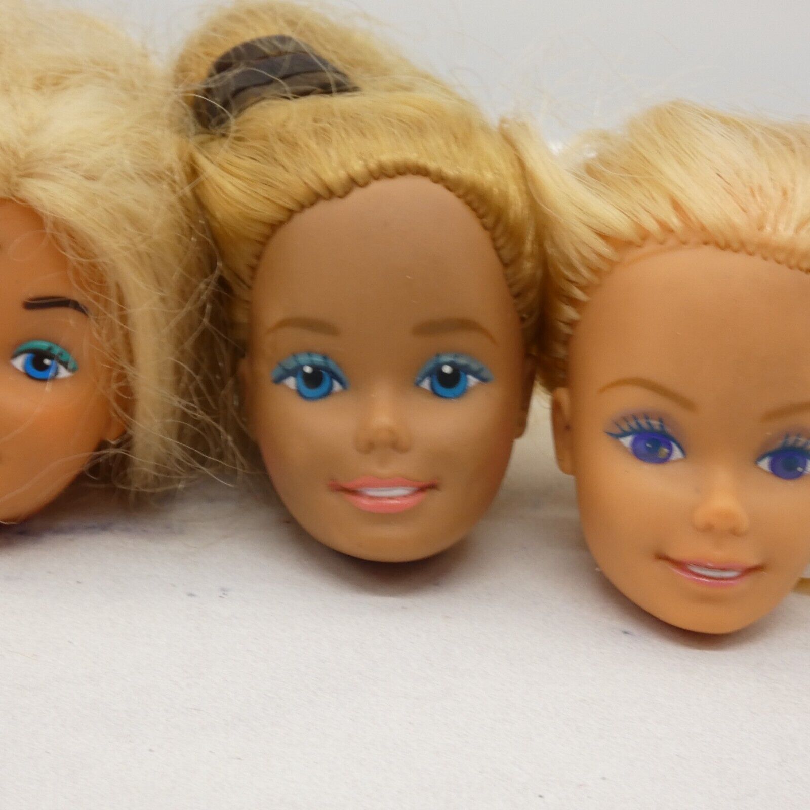 Barbie Doll Head Lot of 5 Heads SuperStar Blonde 70s 80s Malibu Mattel JY3