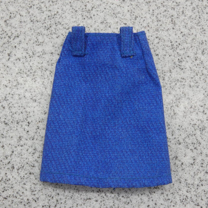 Barbie Doll Skirt Blue Knee Length Belt Loops Fits Fashionistas