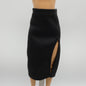 Barbie Doll Size Skirt Black Midi Pencil Side Slit Fits Fashionistas MTM