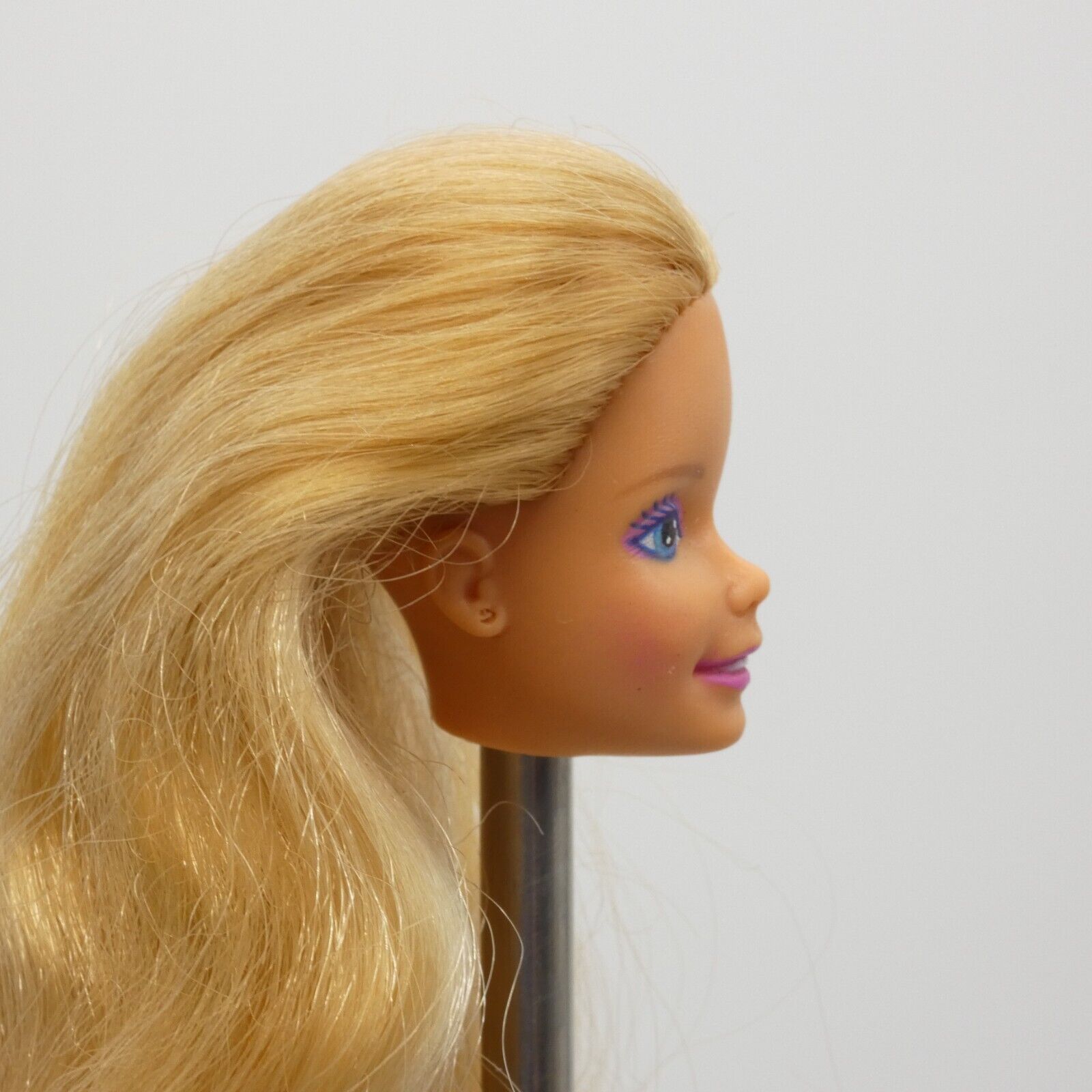 Barbie Funtime Doll Head Blonde 80s SuperStar Medium Light Skin Malaysia 3718