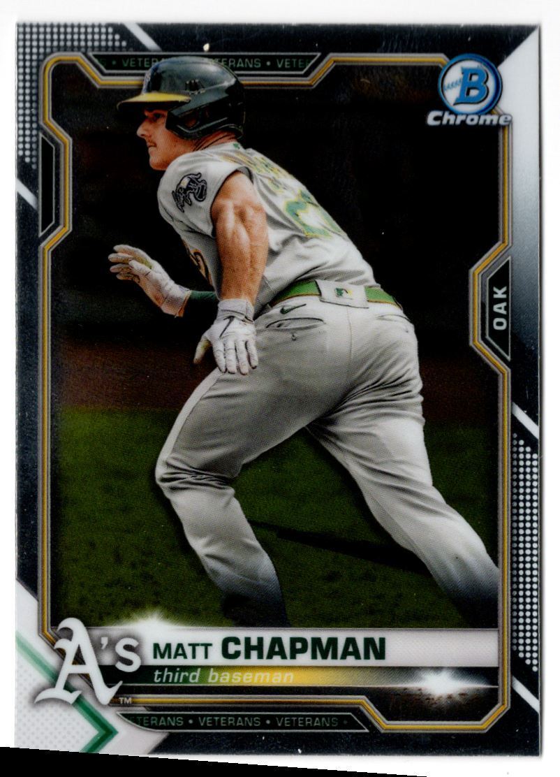 2021 Bowman Chrome Matt Chapman Oakland Athletics #73