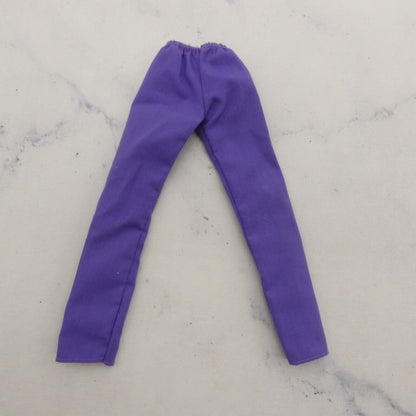 Barbie Doll Size Pants Purple Scrubs Straight Leg Elastic Waist Lavender