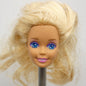 Barbie Ice Capades Doll Head Superstar Face Wavy Blonde Hair 1990 Mattel 9847