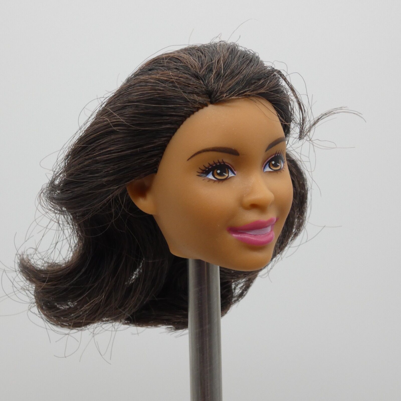 Barbie Ballerina Doll Head AA Desiree Nikki Face Brown Hair 2017 Mattel DHM58