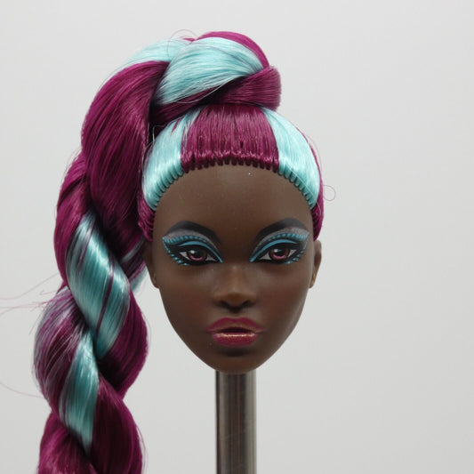 Barbie Gemstone Fantasy Turquoise Doll Head Simone Face Dark Skin 2023 HJX21 30A