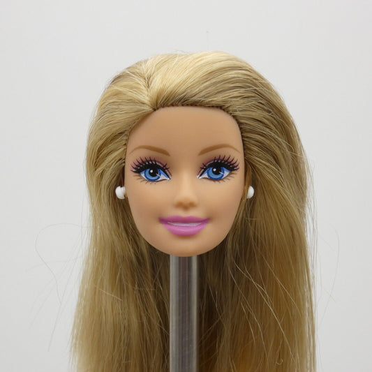 Barbie Doll Head Generation Girl CEO Face Blonde Medium Light Skin Earrings