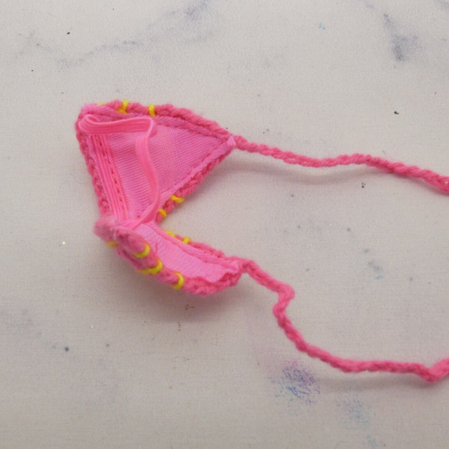 Barbie Butterfly Art Doll Bikini Two Piece Pink Crochet Halter 1998 Mattel 20359